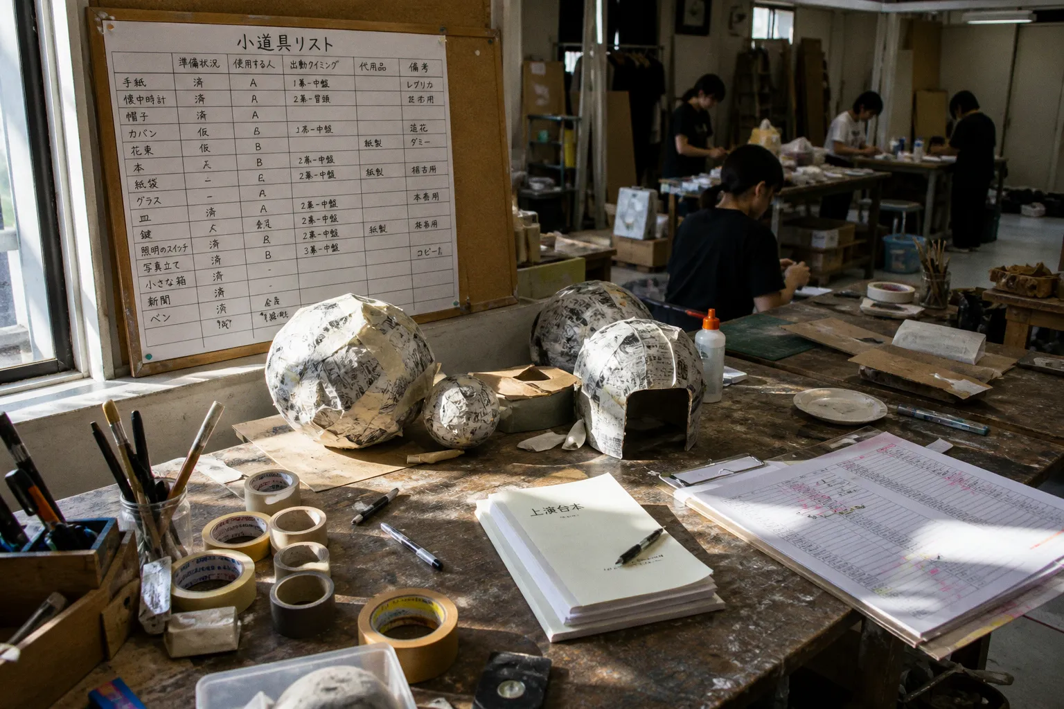 小劇場の舞台小道具製作：リスト化から稽古場投入・本番管理までの進行ステップ